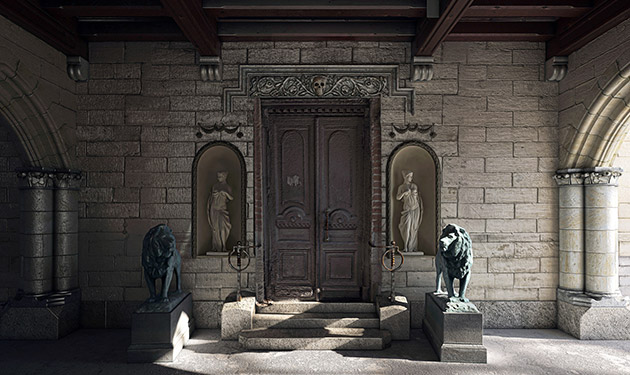 Il Duca di Düsseldorf - Ingresso della Villa del Duca